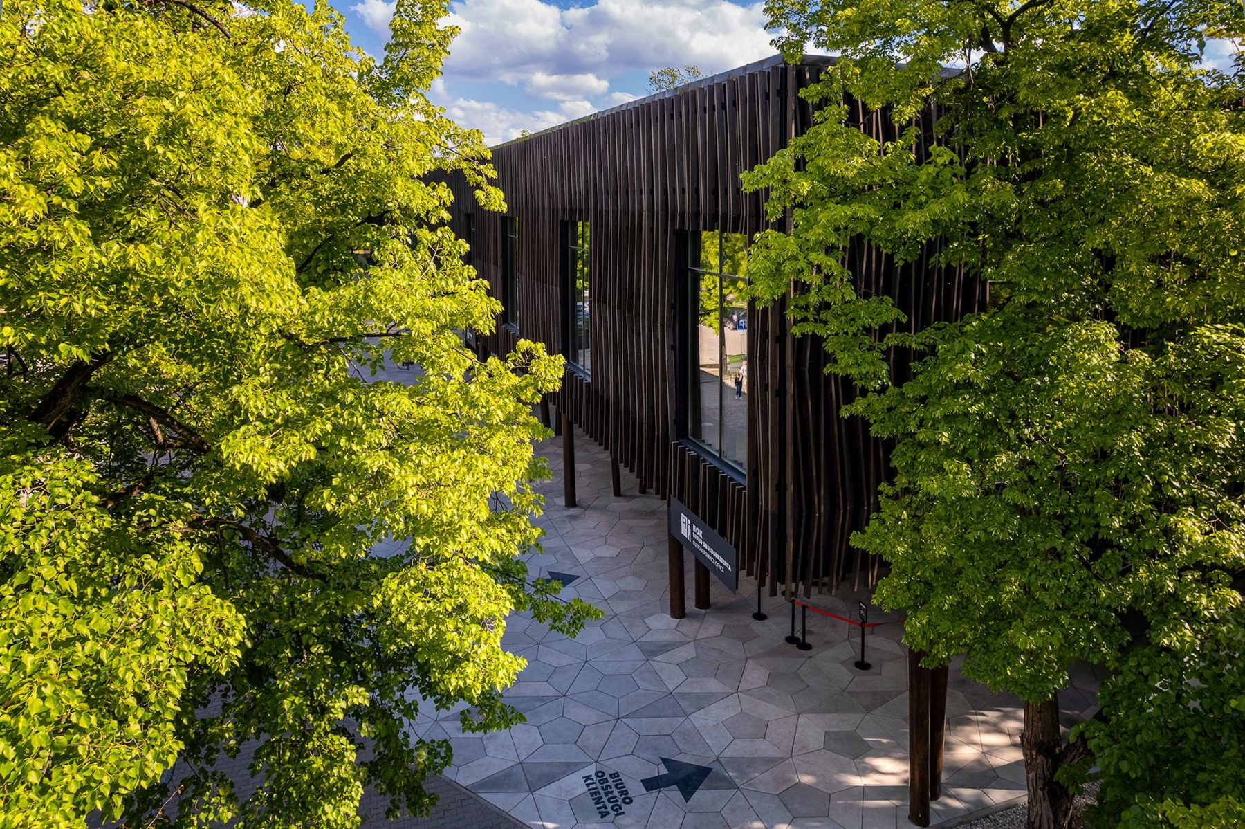 building surrounded by trees